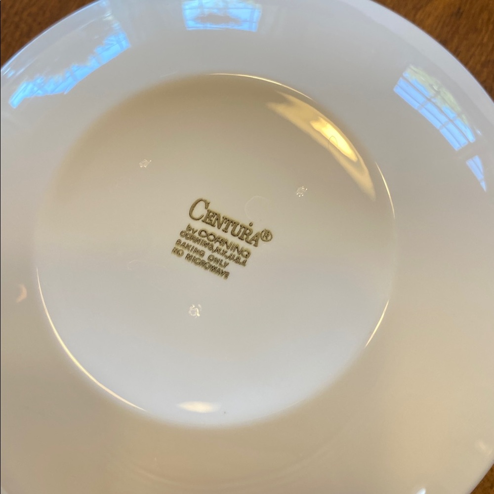 Set of 4 Centura Corning White Cereal / Soup Bowl. (Goes with Tulips) - Picture 4 of 4